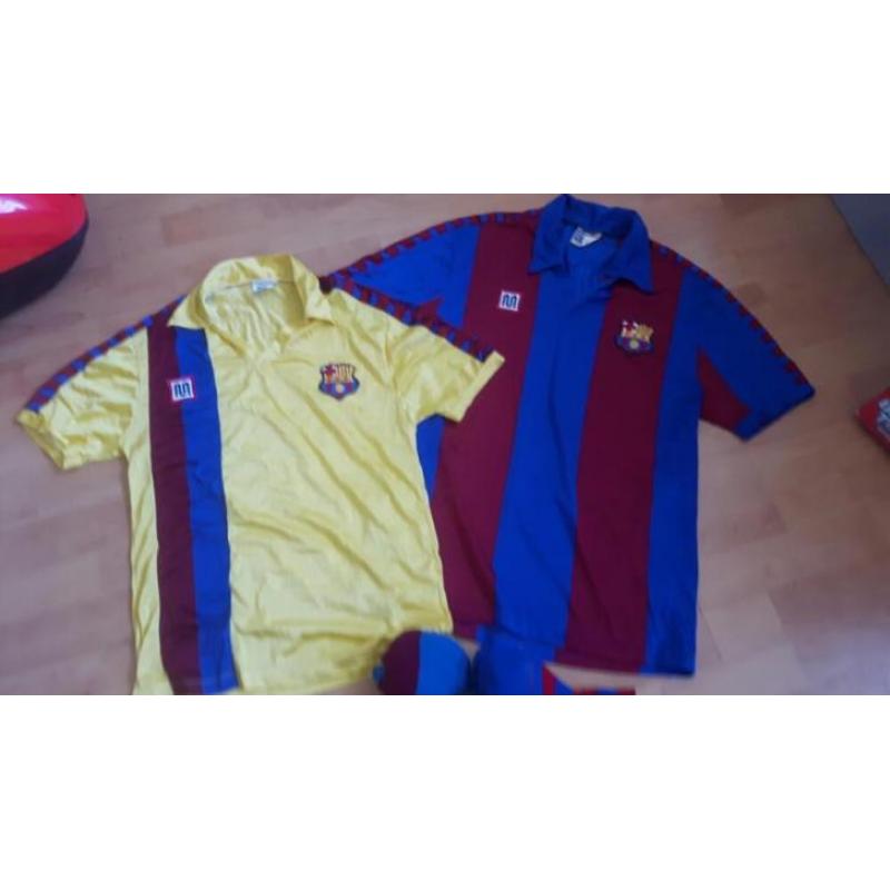 Originele FC Barcelona shirts uit de jaren 80