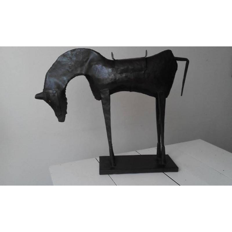 Hoog design metaal kunstwerk paard