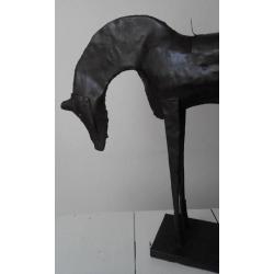 Hoog design metaal kunstwerk paard