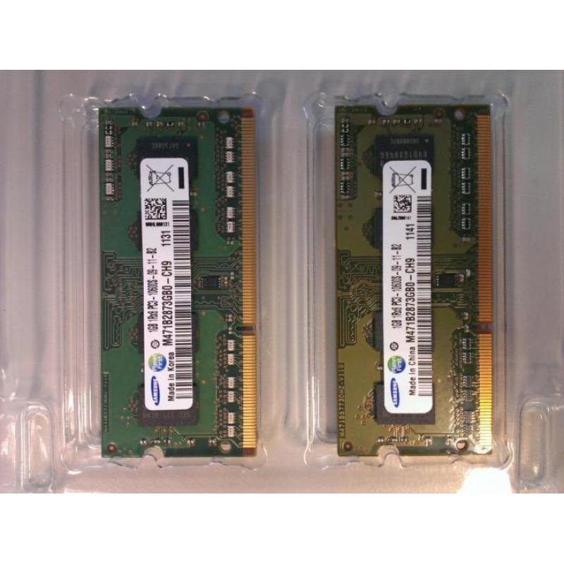 2 GB (1 x 1GB) SO-DIMM PC3-10600 DDR3 1333MHz