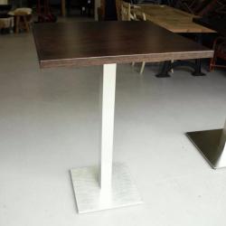 Mooie statafel hoge tafel bartafel hout rvs metaal horeca