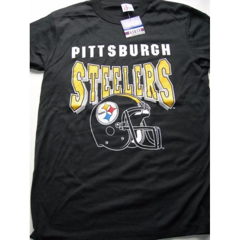 Pittsburgh steelers nfl vintage t shirt by garan nieuw!!, Vi