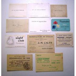 21 mooie oude visite kaartjes vanaf circa 1930