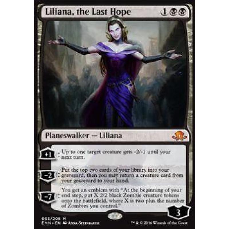 2x Liliana, the Last Hope, Eldritch Moon, booster fresh