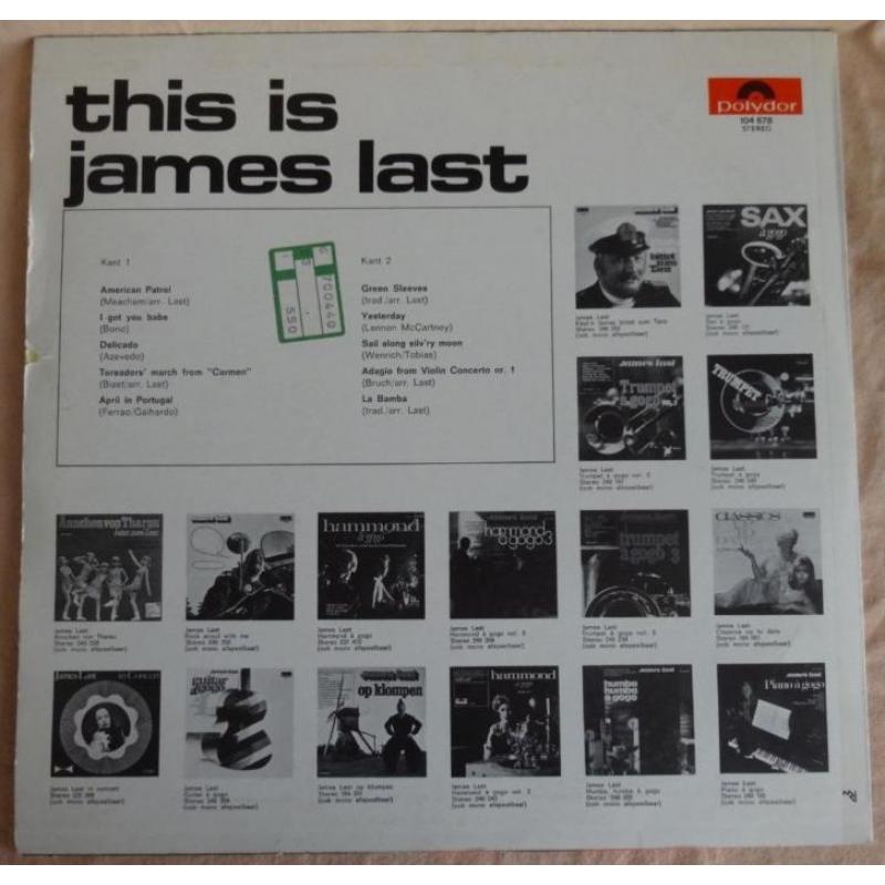 instrumentaal JAMES LAST This is James Last LP 12" vinyl Pol