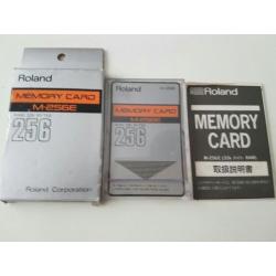 roland memory card m-256e , compleet