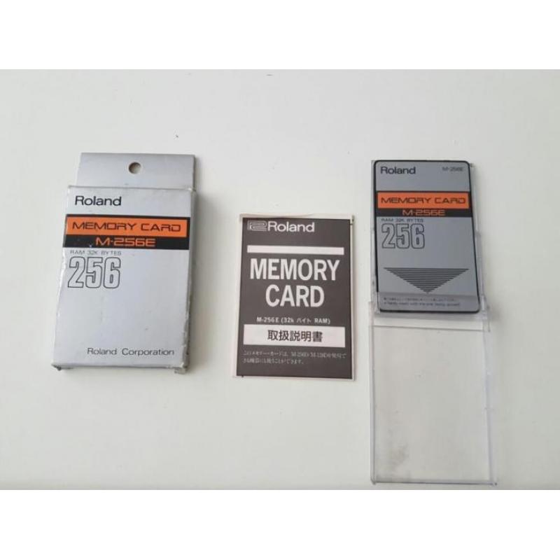 roland memory card m-256e , compleet