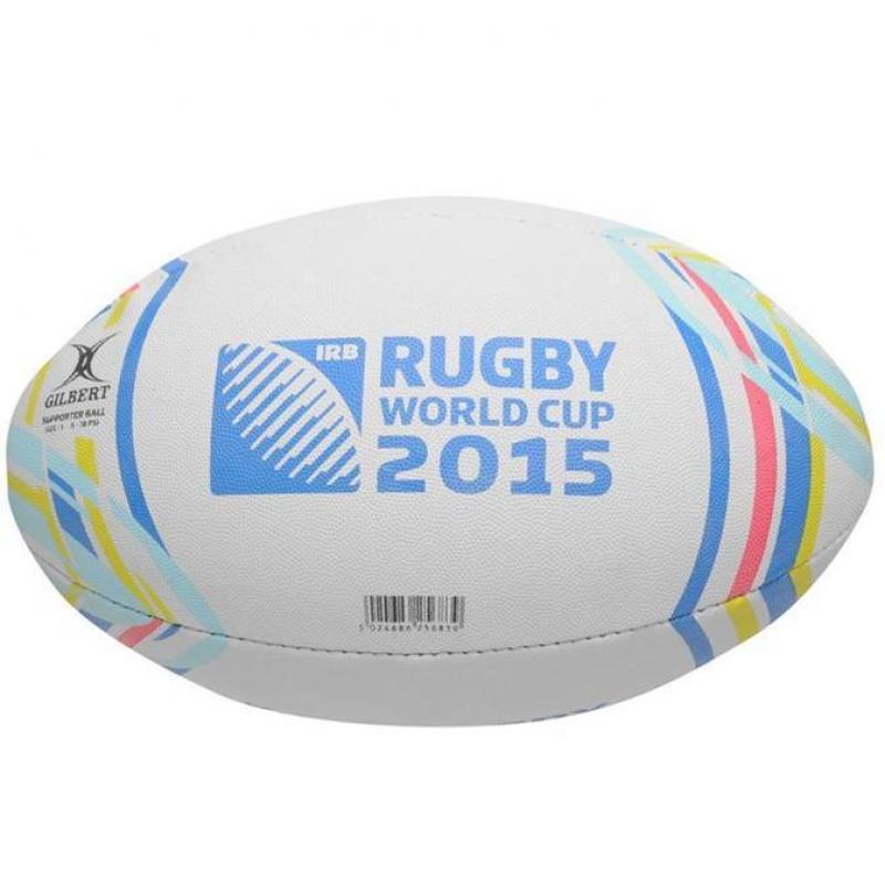 Gilbert Rugby World Cup 2015 Supporter Ball Wit/Roze/Blauw S