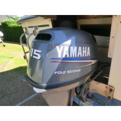 Yamaha 15 pk 4-tact met Powertilt
