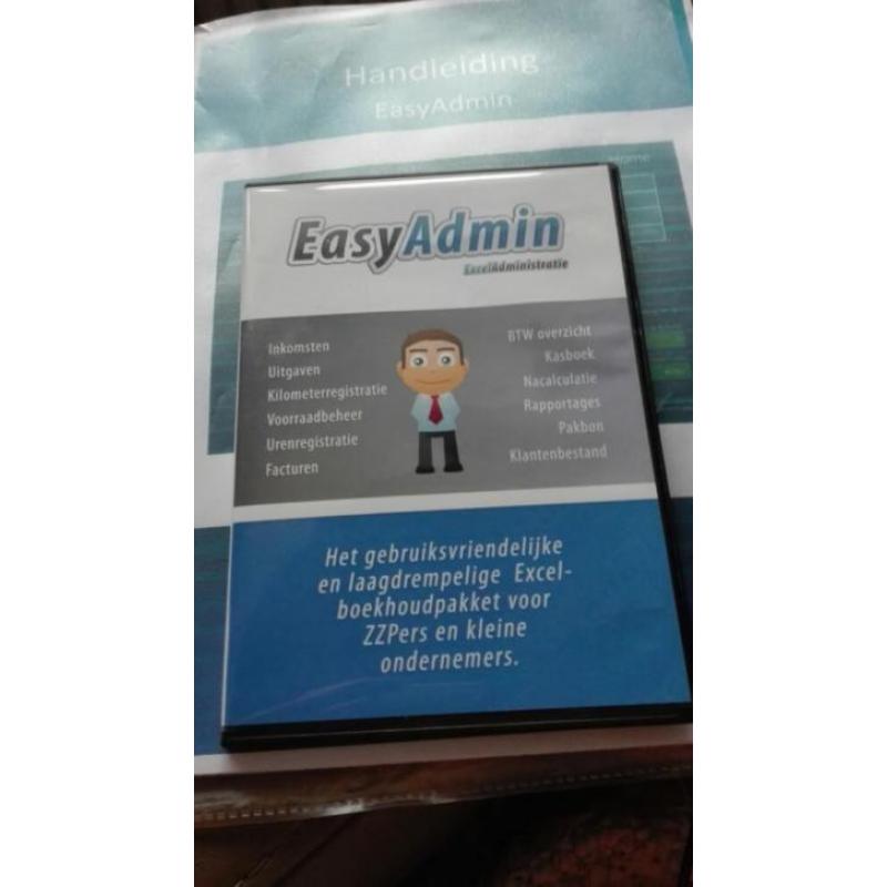 EasyAdmin boekhoudprogramma ZZPers en kleine ondernemers
