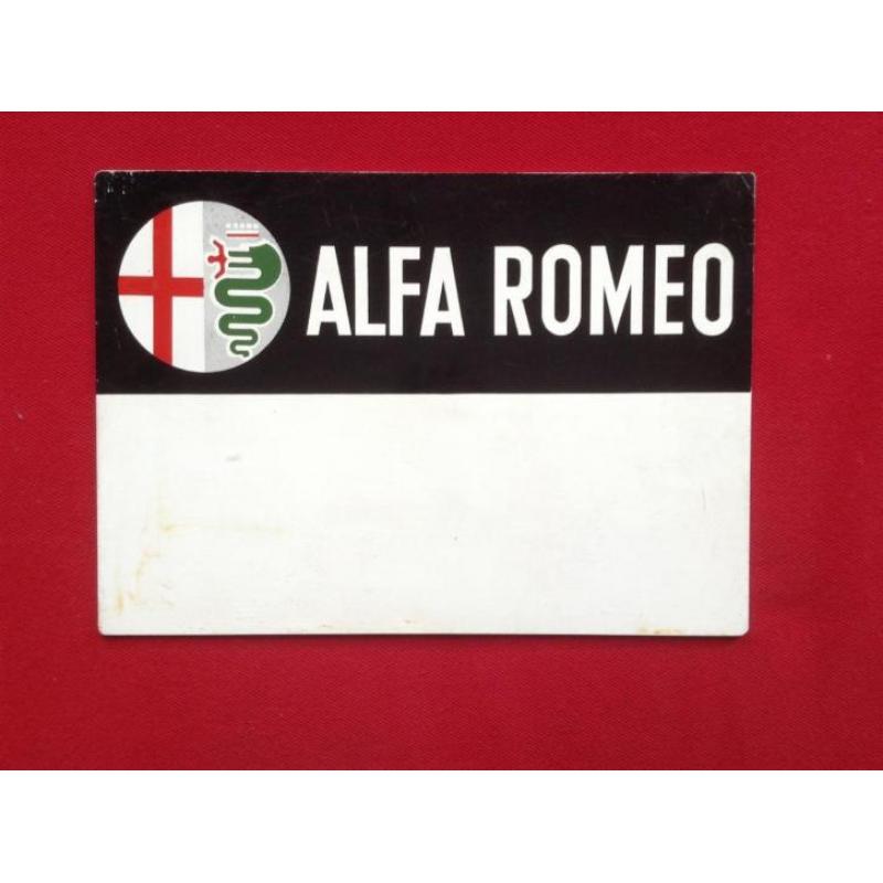 Alfa Romeo - Kentekenplaathouders (achterzijde)