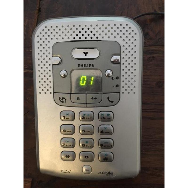 Philips Zenia 300 Draadl Telephone met een Antwoordapparaat