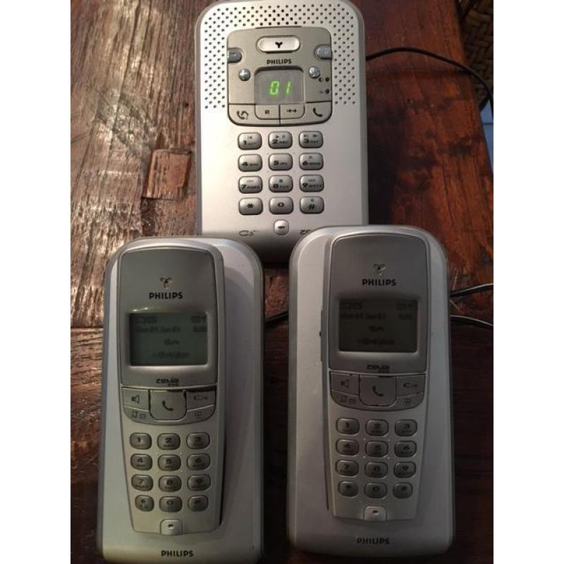 Philips Zenia 300 Draadl Telephone met een Antwoordapparaat