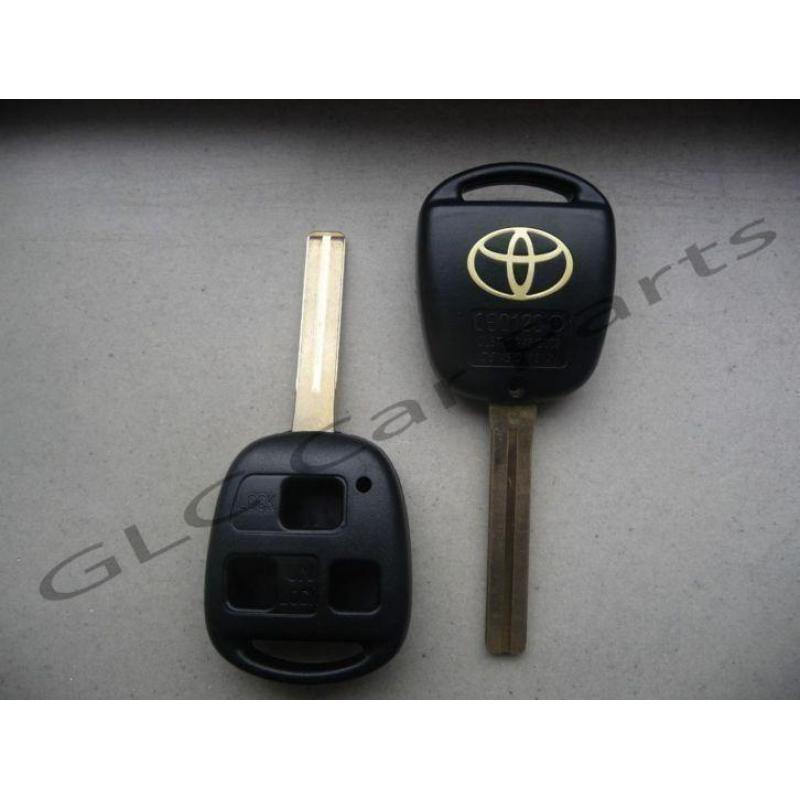 Toyota sleutel 3 knop type hoek SHORT 37mm blad