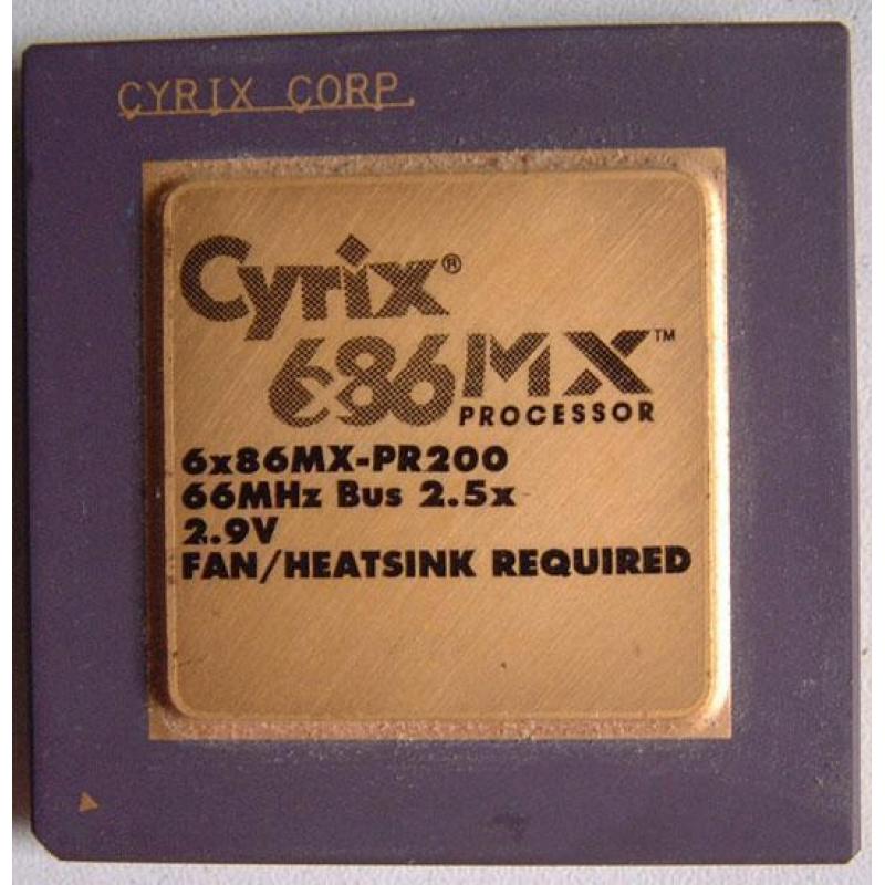 Processor Cyrix Gold plated CPU Retro Collector Vintage