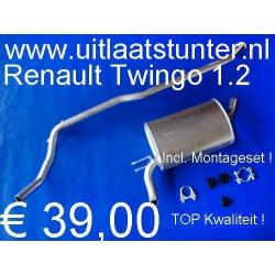 Einddemper Renault Twingo 1.2 € 29,00 Voorraad