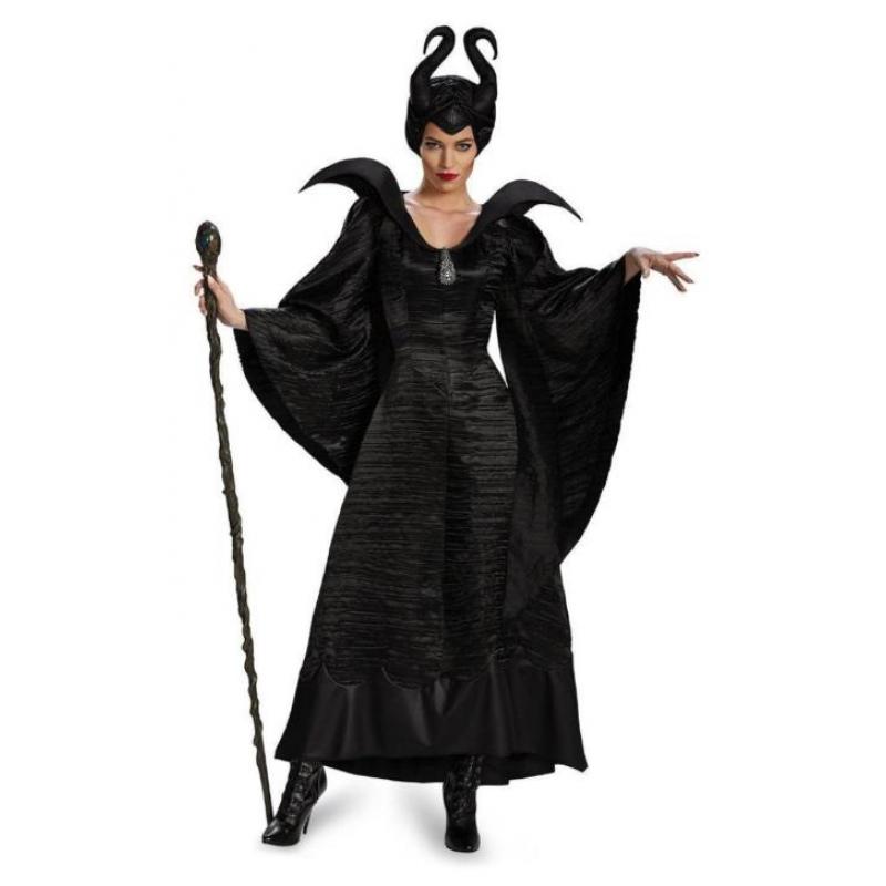 Disney Maleficent Malafide kostuum pak jurk hoorns S en L