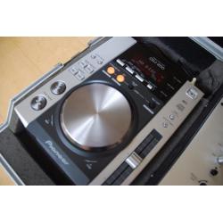 Pioneer PRO DJ-SET CDJ 200 balie in flightcase