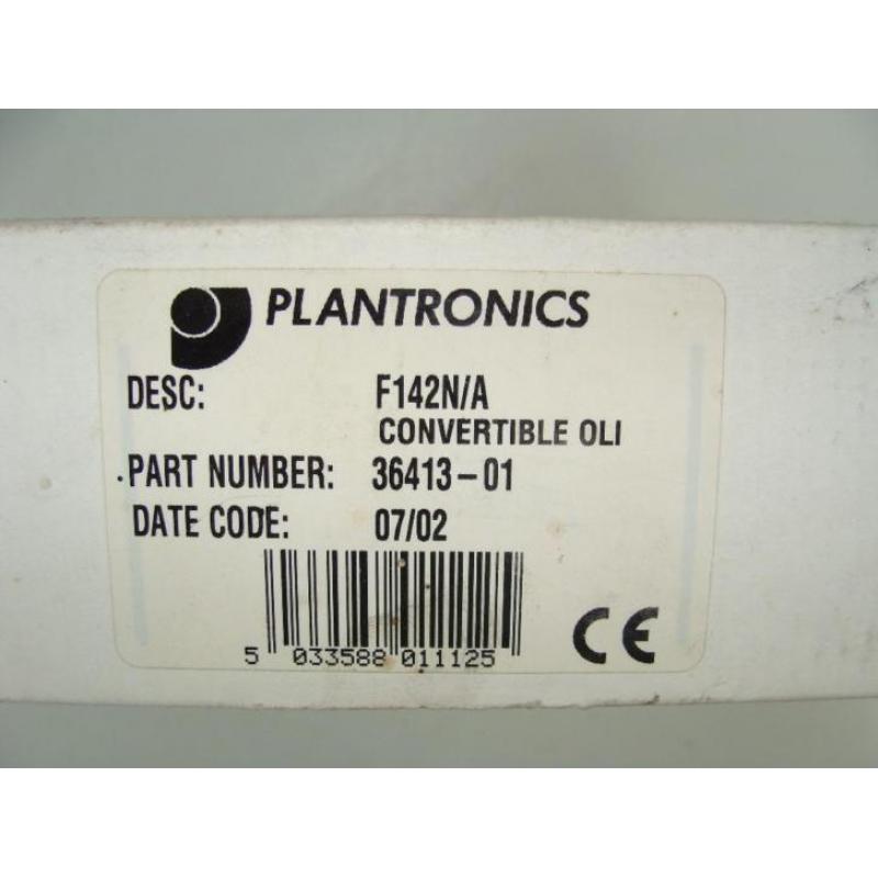 Plantronics Headsetje; F142N/A Nieuw 2X