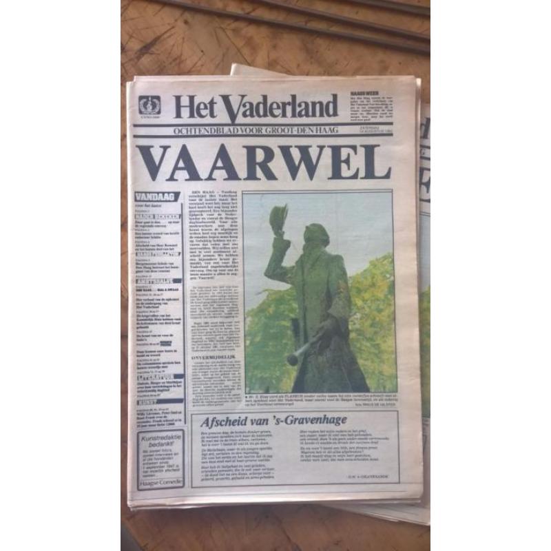 Het Vaderland laatste uitgave 14-08-1982