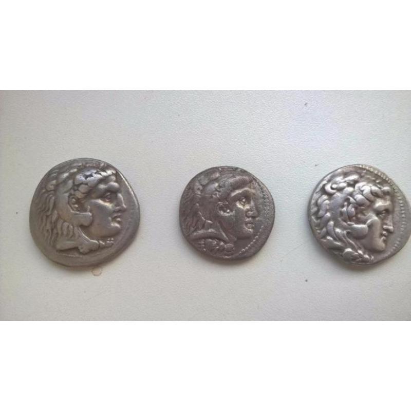 3 X Alexander III. 336-323 BC. AR Tetradrachm (16.6 gm, 29 m