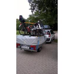 Vouwwagen Jamet met fietsendrager voor 5 fietsen!