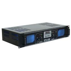SkyTec 2 x 500W DJ PA versterker SPL1000MP3 met USB MP3 en F