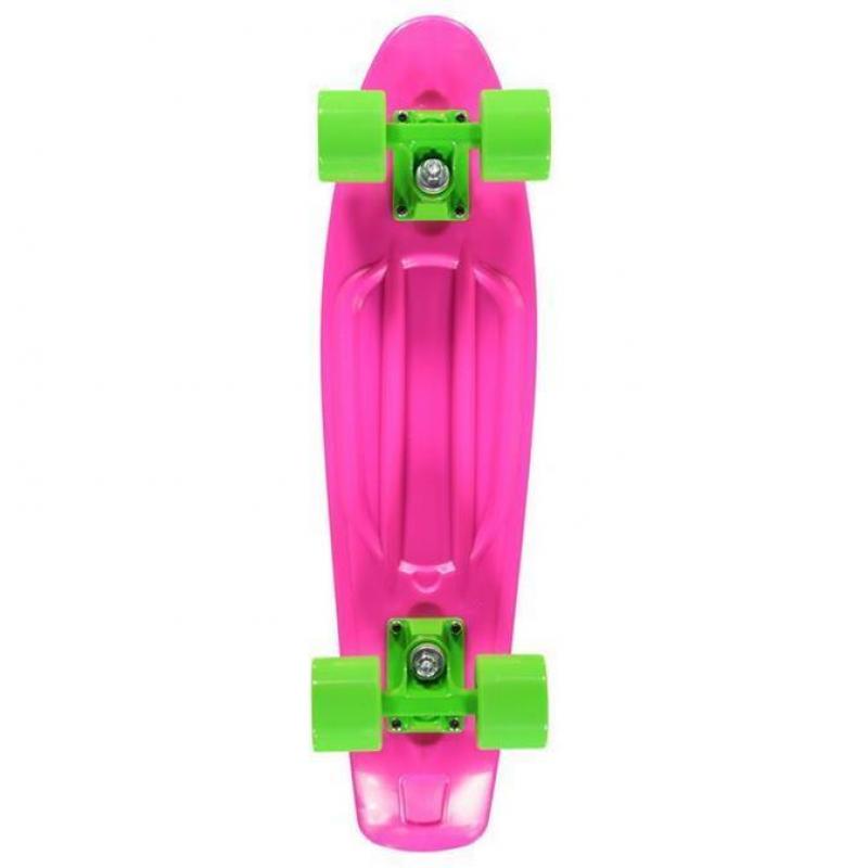 No Fear Cruiser Skateboard Roze/Green 1 Maat