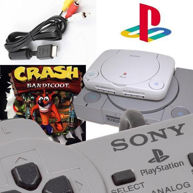 Playstation 1 PS1 spelcomputers, 1.000 games en accessoires