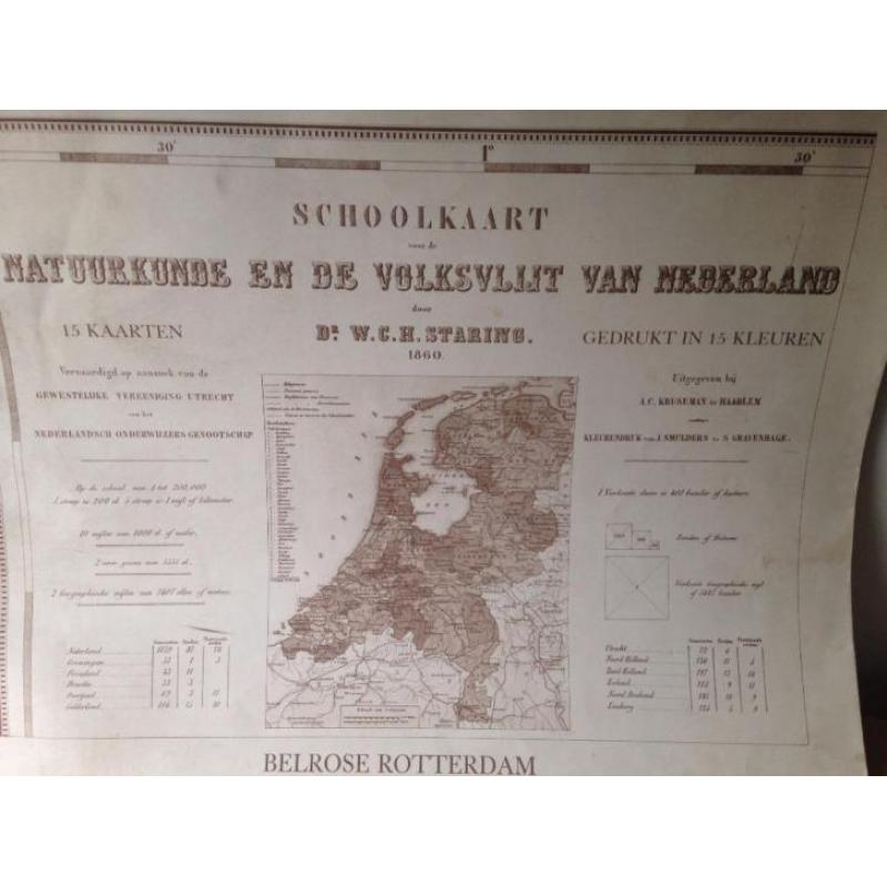 Oude school landkaarten/atlas