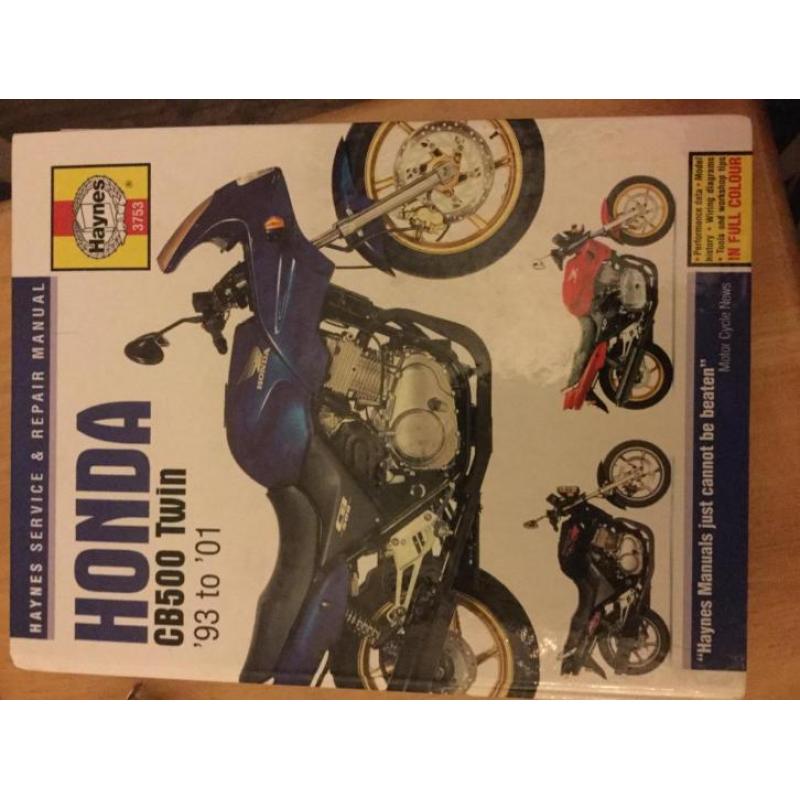 motorboek Hondacb500s+motor