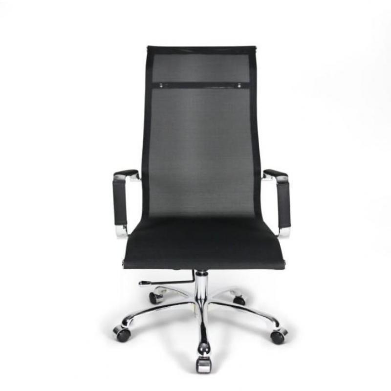 Design bureaustoel netweave zwart direct leverbaar