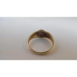 Gouden Ring (14 Krt met Diamanten in zetting)