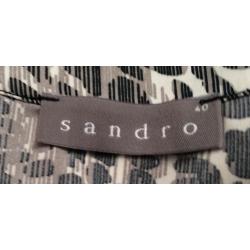 Sandro blouse panterprint - xs - 34 - nieuw 200,-