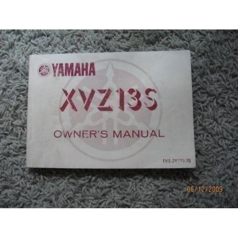 Yamaha XYZ 13 S Owners Manual