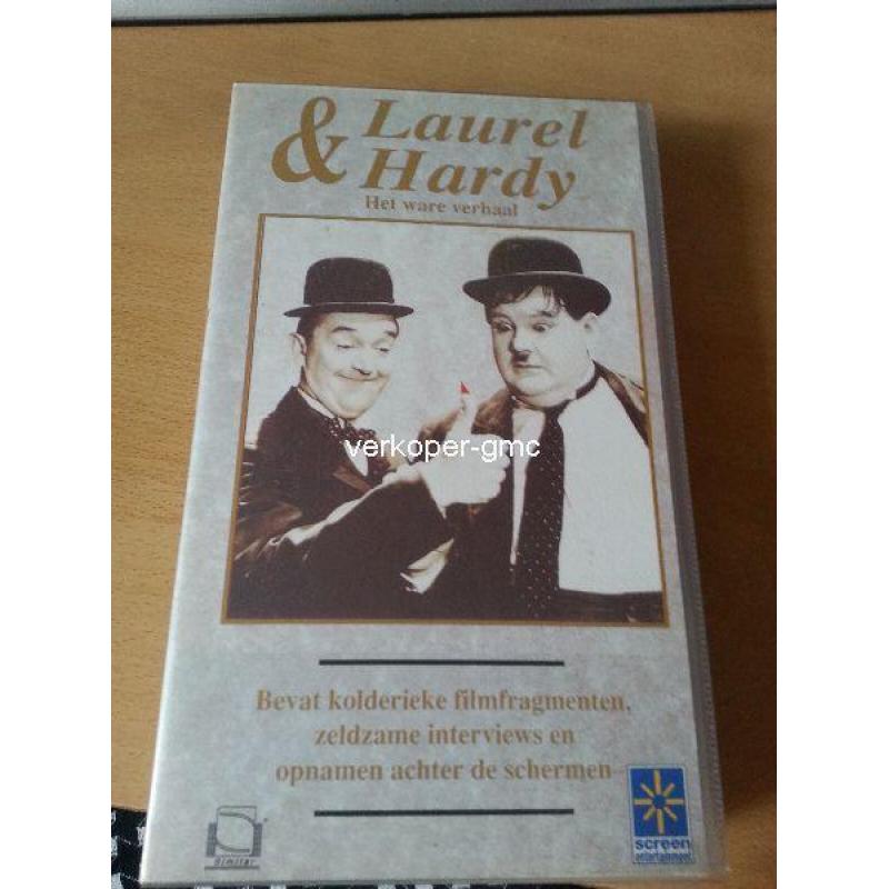 Laurel & Hardy -- het ware verhaal VHS band