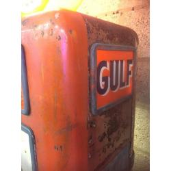 Originele benzinepomp uit Amerika Good Gulf