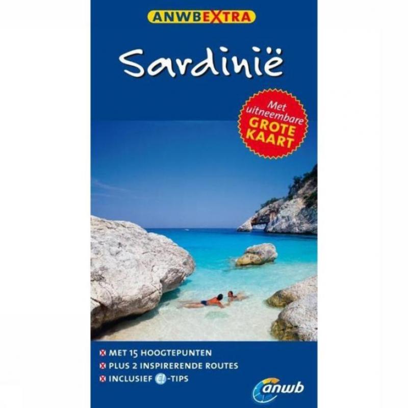 Editie 2016 ANWB Sardinië met uitneembare kaart