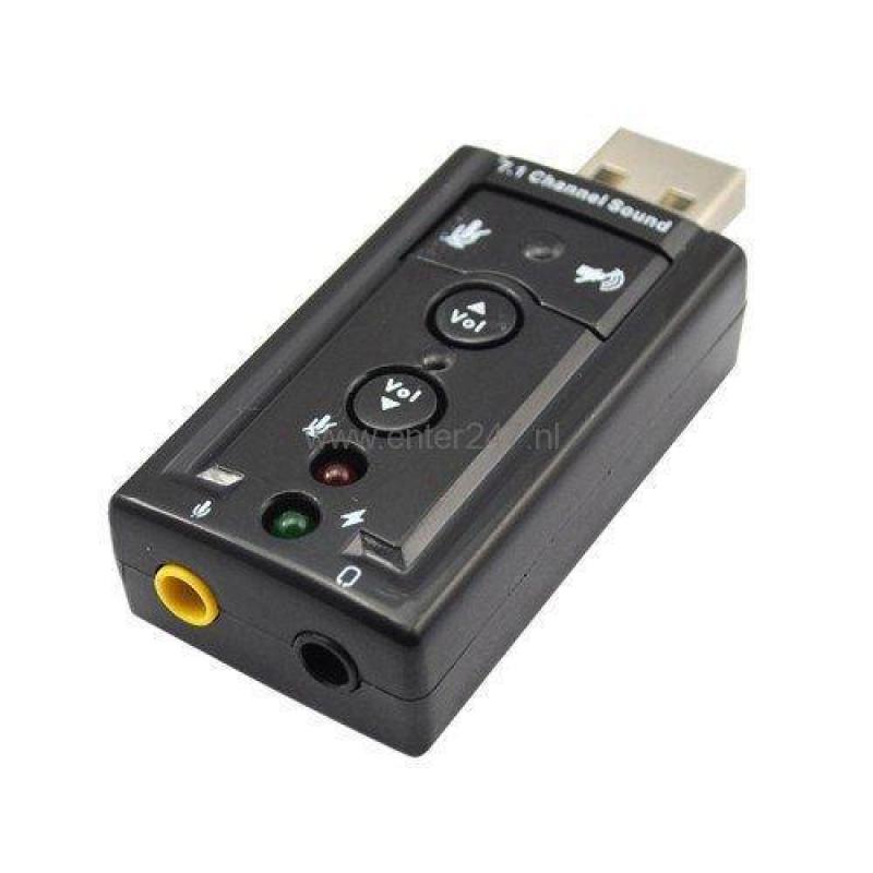 Geluid USB 7.1 geluidskaart met Virtual 3D Soundef