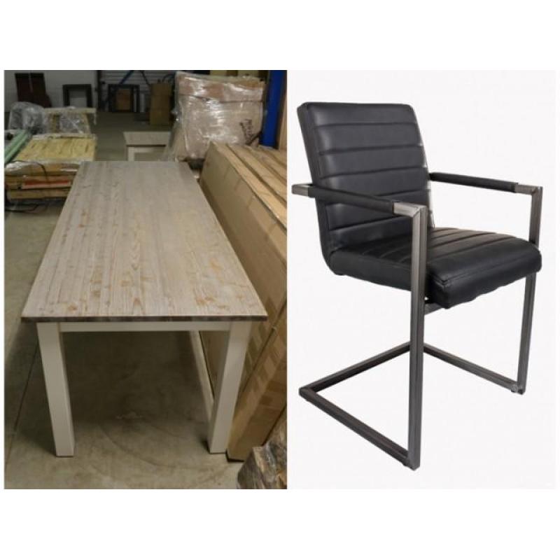 Online veiling van o.a:(Kolompoot)tafels met 6 stoelen(22852