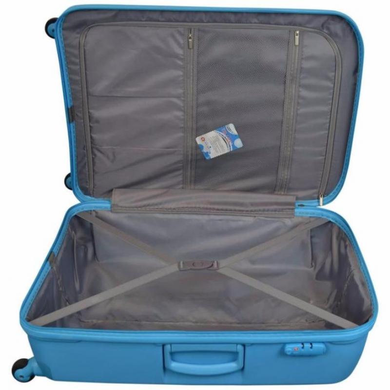 WinWay Medium 4-wiel Koffer met tsa slot Blauw ook kofferset