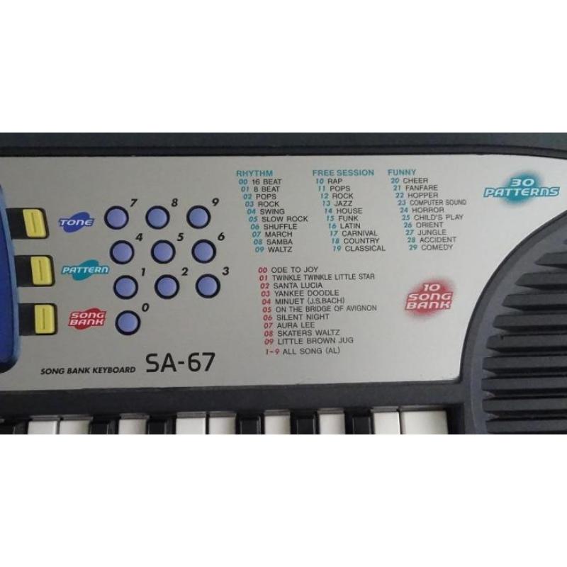 CASIO SA-67 Song bank keyboard L65cm