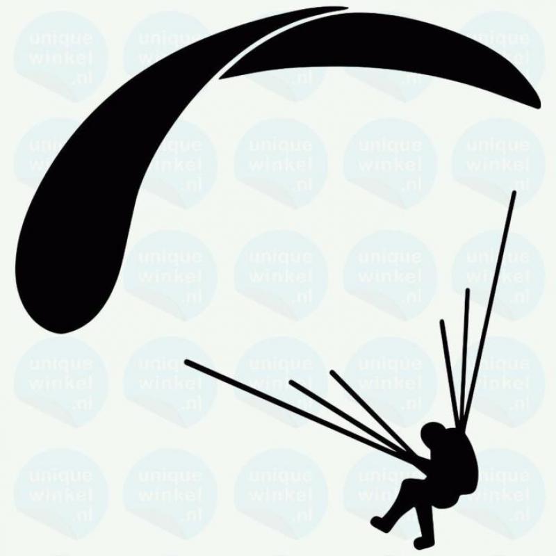 paraglider - auto sticker UNIQUEWINKEL