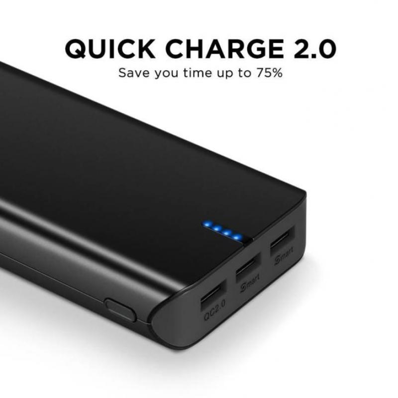 20.000 mAh Quick Charge USB-C powerbank
