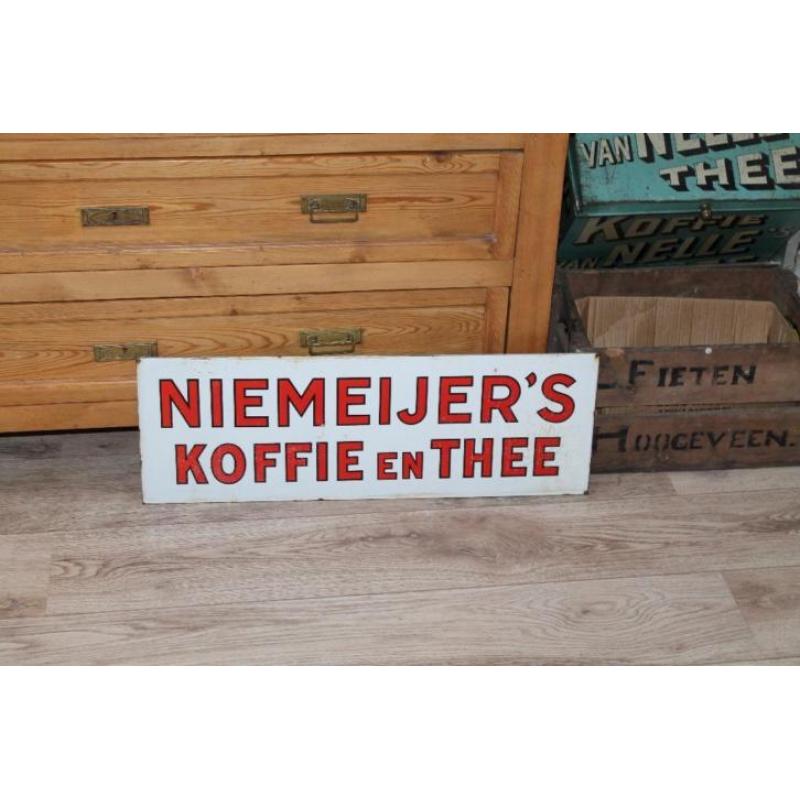 emaille bord reclamebord Niemeijer Koffie en Thee / Tabak