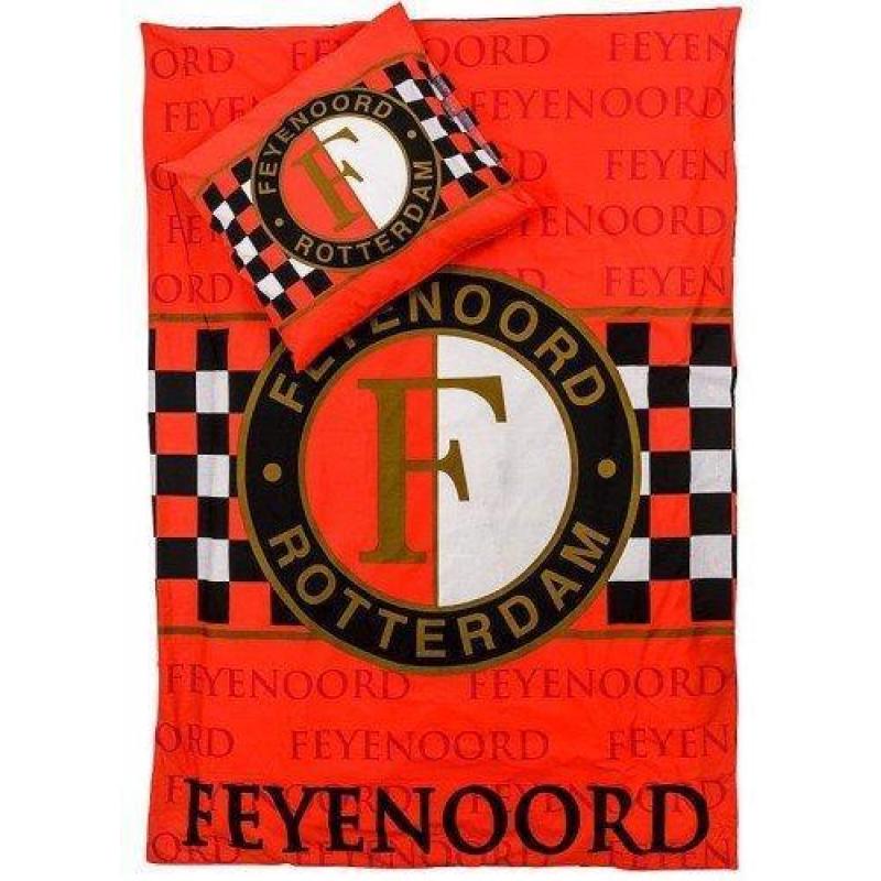 Dekbedovertrek Feyenoord rood blok 140x200cm