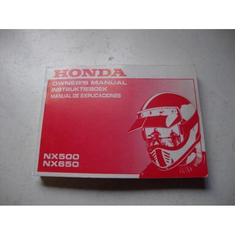 Honda NX500/650 Handleiding (origineel)