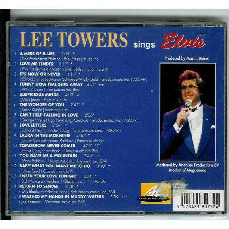 Te Koop: CD van Lee Towers - € 7,50