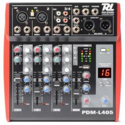 Power Dynamics PDM-L405 Muziek Mixer 4-Kanaals MP3