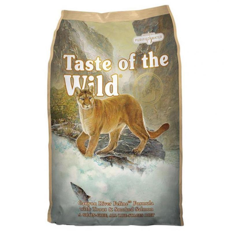7 kg Taste of the Wild - Canyon River Feline Kattenvoer